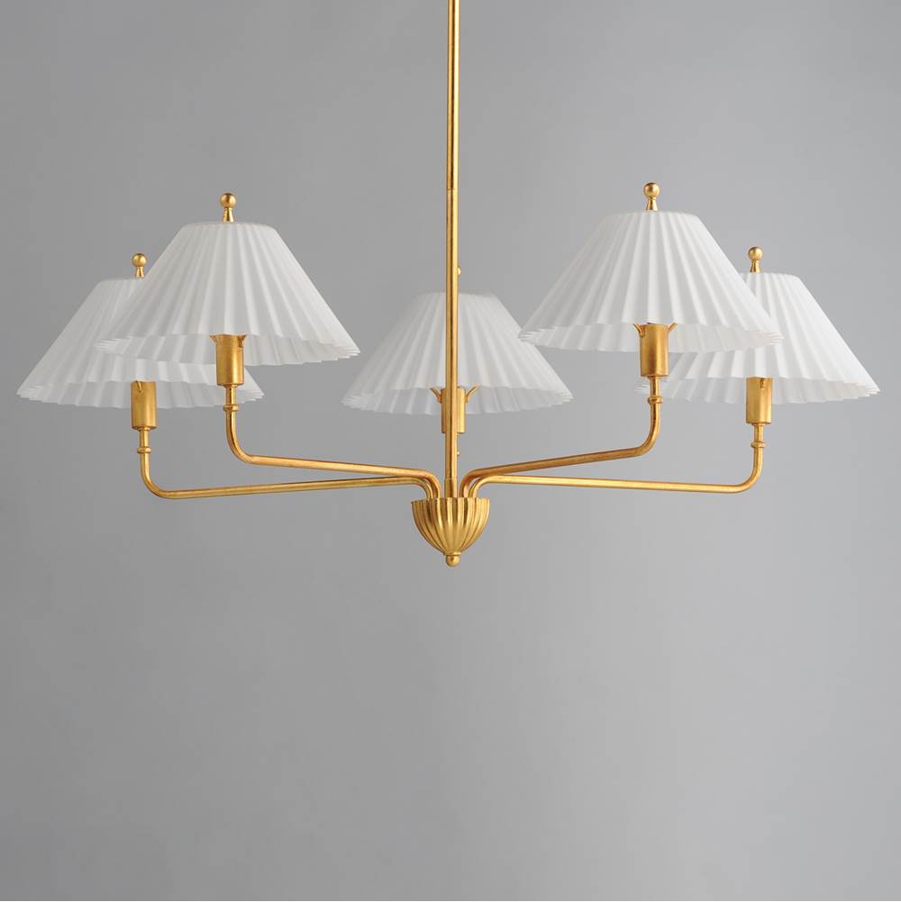 Maxim Lighting 18315SWGL Gold Leaf Kismet 5-light Chandelier Image 4