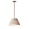 Maxim Lighting 18411BWWBR Weathered Brass Dunbridge 14'' Pendant Image 1