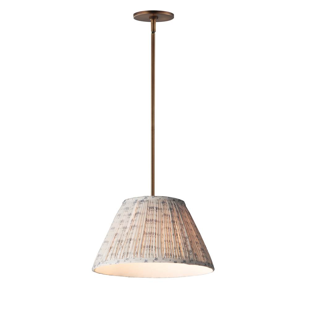 Maxim Lighting 18411BWWBR Weathered Brass Dunbridge 14'' Pendant Image 1