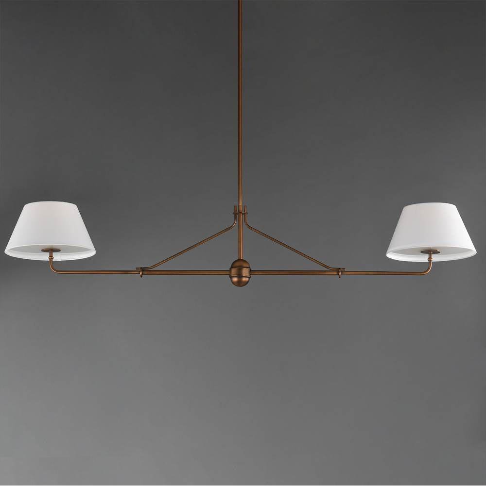 Maxim Lighting 18412OFWBR Weathered Brass Dunbridge 2-light Pendant Image 3