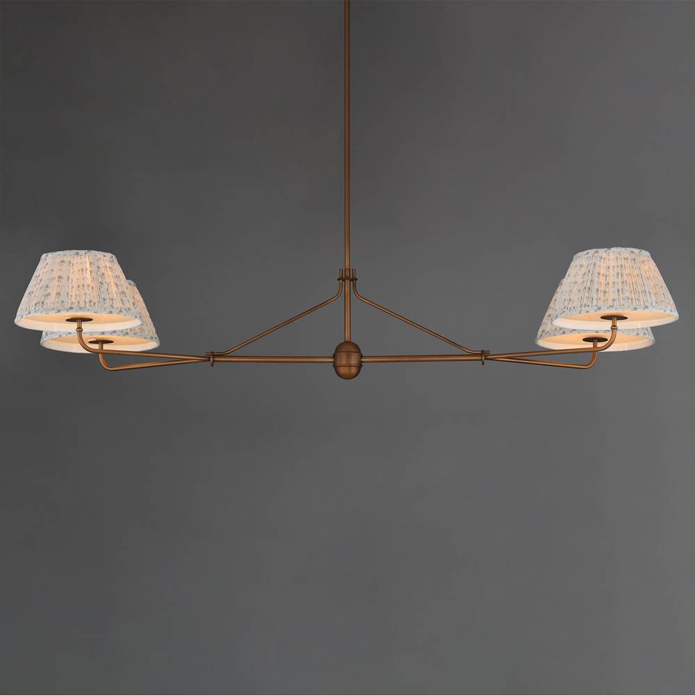 Maxim Lighting 18414BWWBR Weathered Brass Dunbridge 4-light Chandelier Image 3