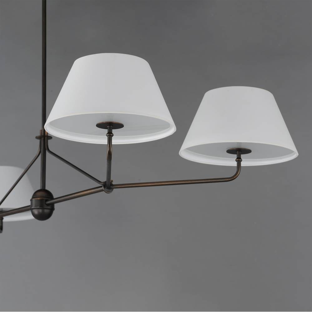 Maxim Lighting 18414OFANB Antique Bronze Dunbridge 4-light Chandelier Image 2