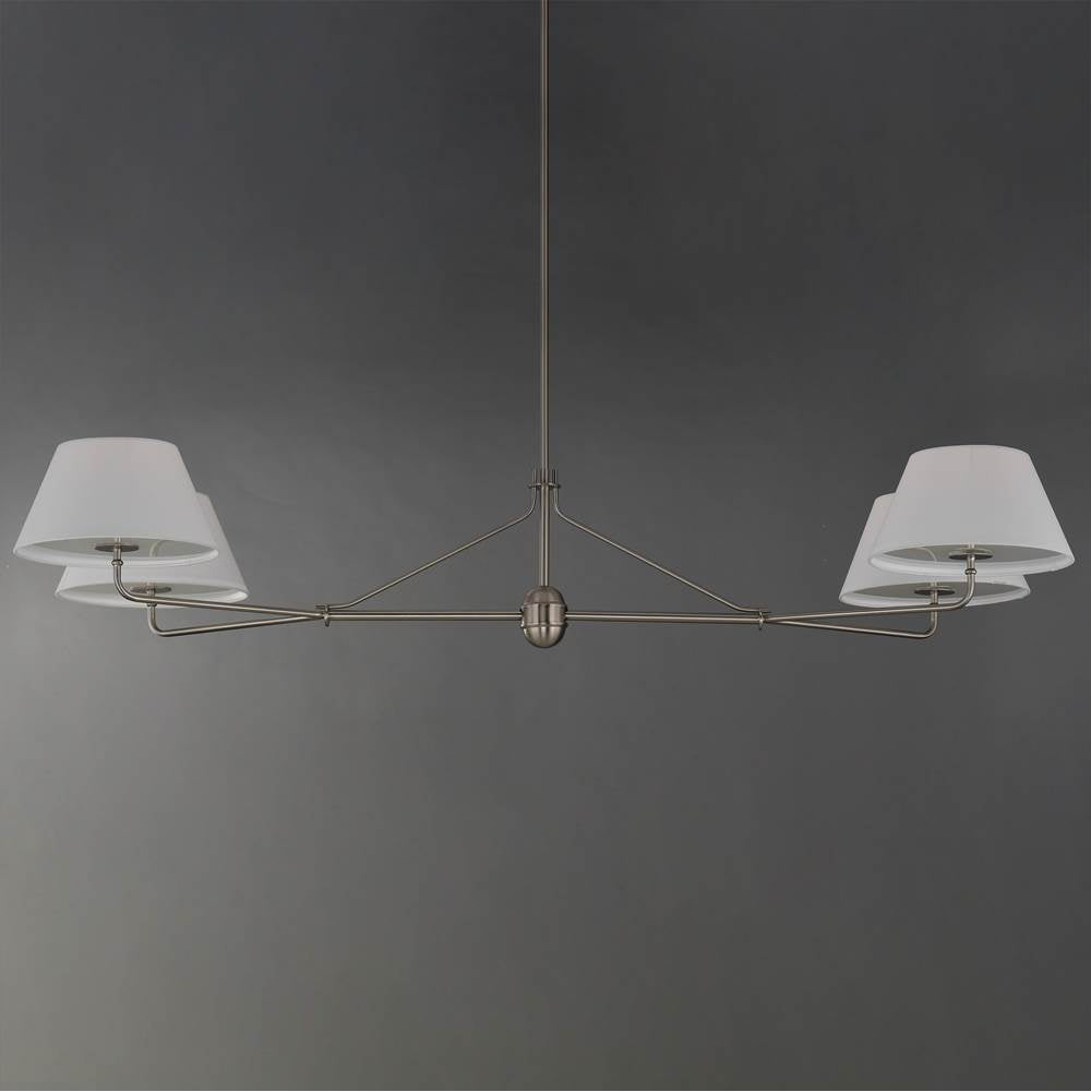 Maxim Lighting 18414OFPN Polished Nickel Dunbridge 4-light Chandelier Image 3