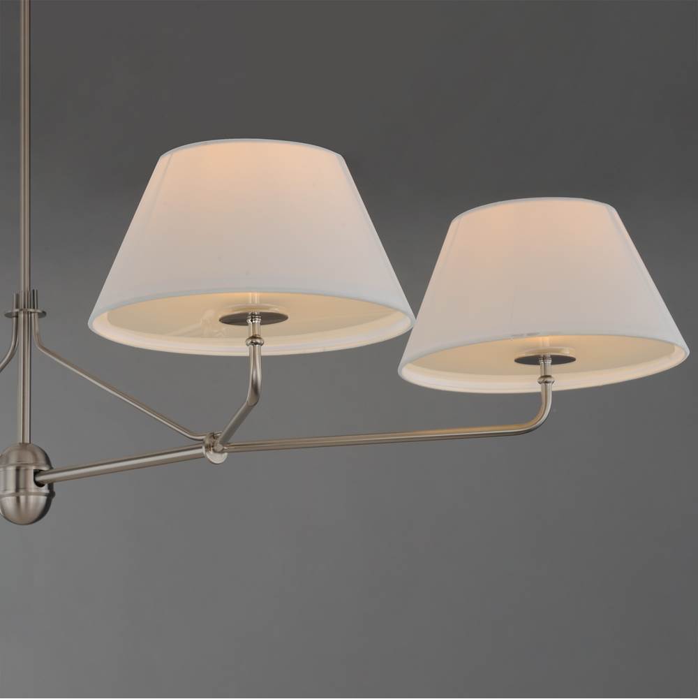 Maxim Lighting 18414OFPN Polished Nickel Dunbridge 4-light Chandelier Image 2