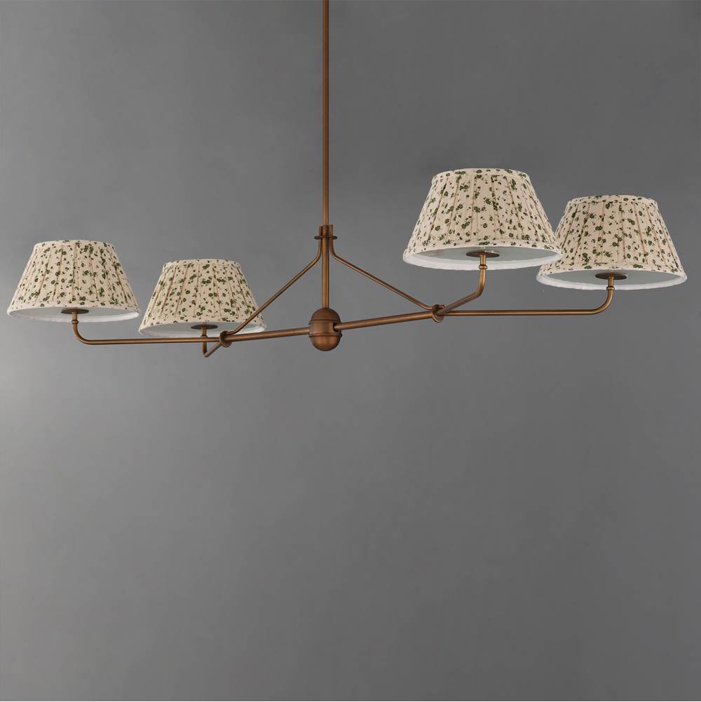 Maxim Lighting 18414OWWBR Weathered Brass Dunbridge 4-light Chandelier Image 3