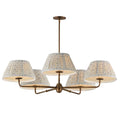 Maxim Lighting 18415BWWBR Weathered Brass Dunbridge 5-light Chandelier Image 1