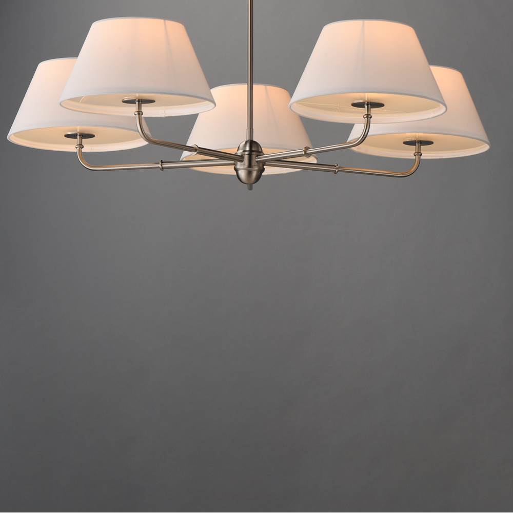 Maxim Lighting 18415OFPN Polished Nickel Dunbridge 5-light Chandelier Image 3