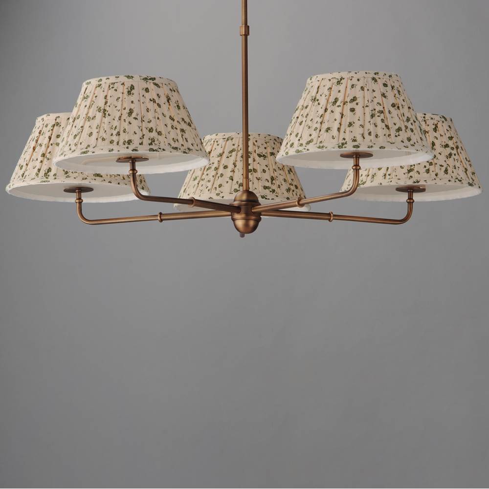 Maxim Lighting 18415OWWBR Weathered Brass Dunbridge 5-light Chandelier Image 3