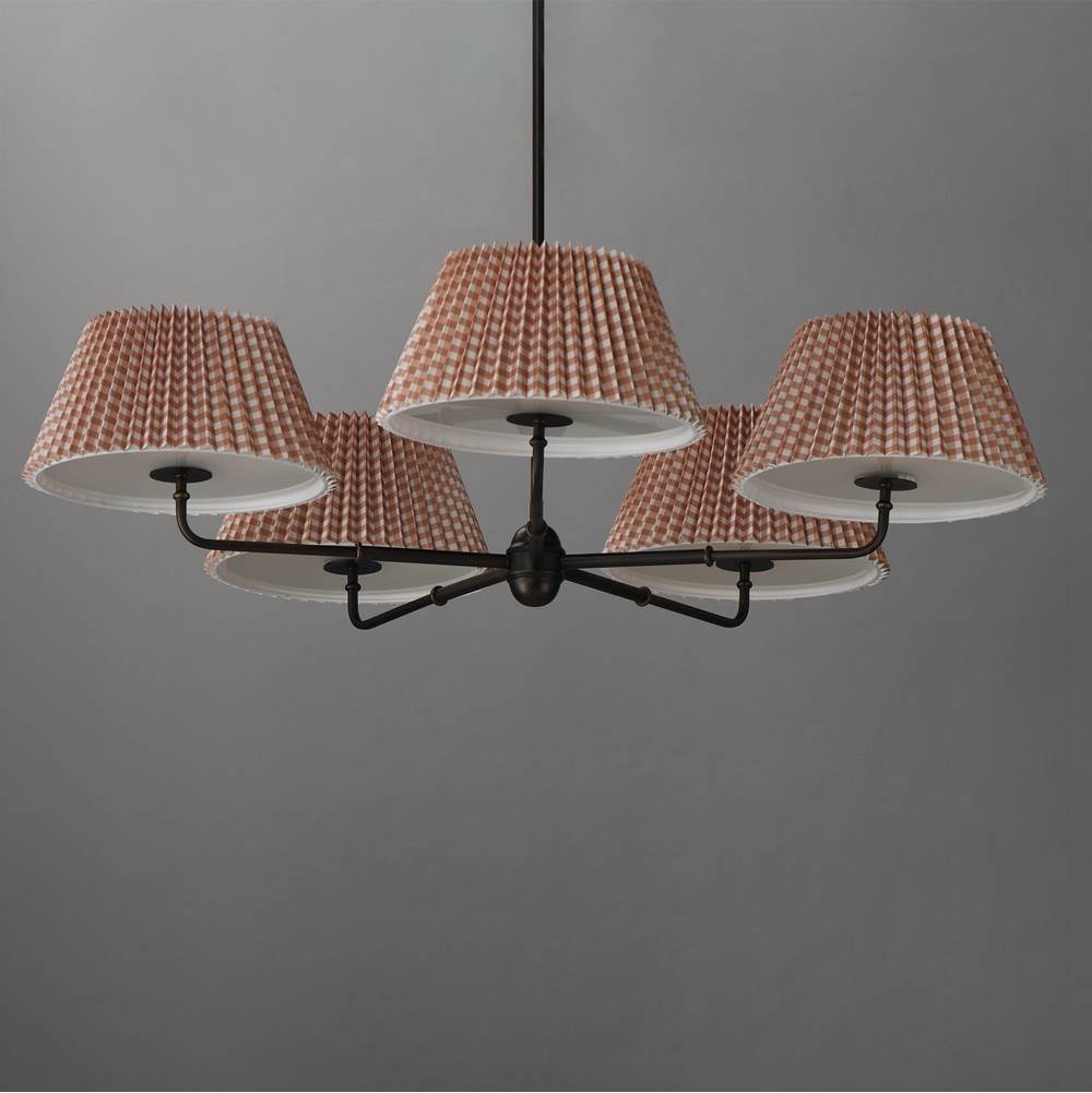 Maxim Lighting 18415RBANB Antique Bronze Dunbridge 5-light Chandelier Image 3