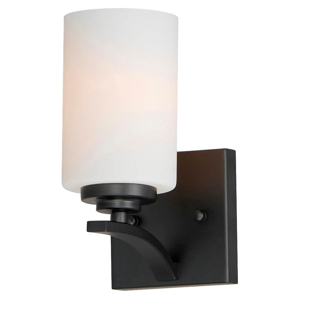 Maxim Lighting 20030SWBK Black Deven 1-light Wall Sconce Image 1