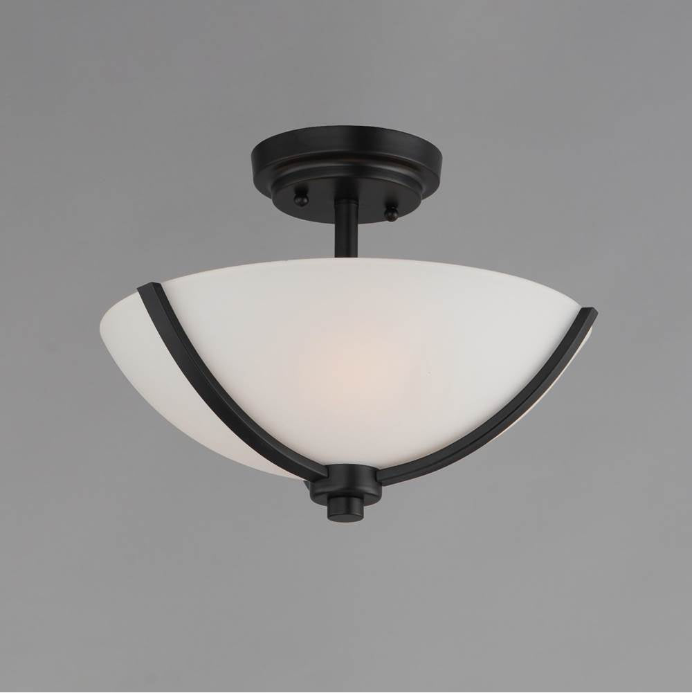 Maxim Lighting 20031SWBK Black Deven 3-light Semi-flush Mount Image 3