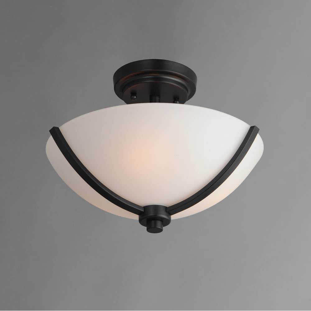 Maxim Lighting 20031SWBK Black Deven 3-light Semi-flush Mount Image 2