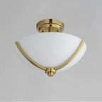 Maxim Lighting 20031SWSBR Satin Brass Deven 3-light Semi-flush Mount Image 2