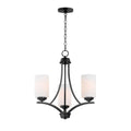 Maxim Lighting 20033SWBK Black Deven 3-light Chandelier Image 1