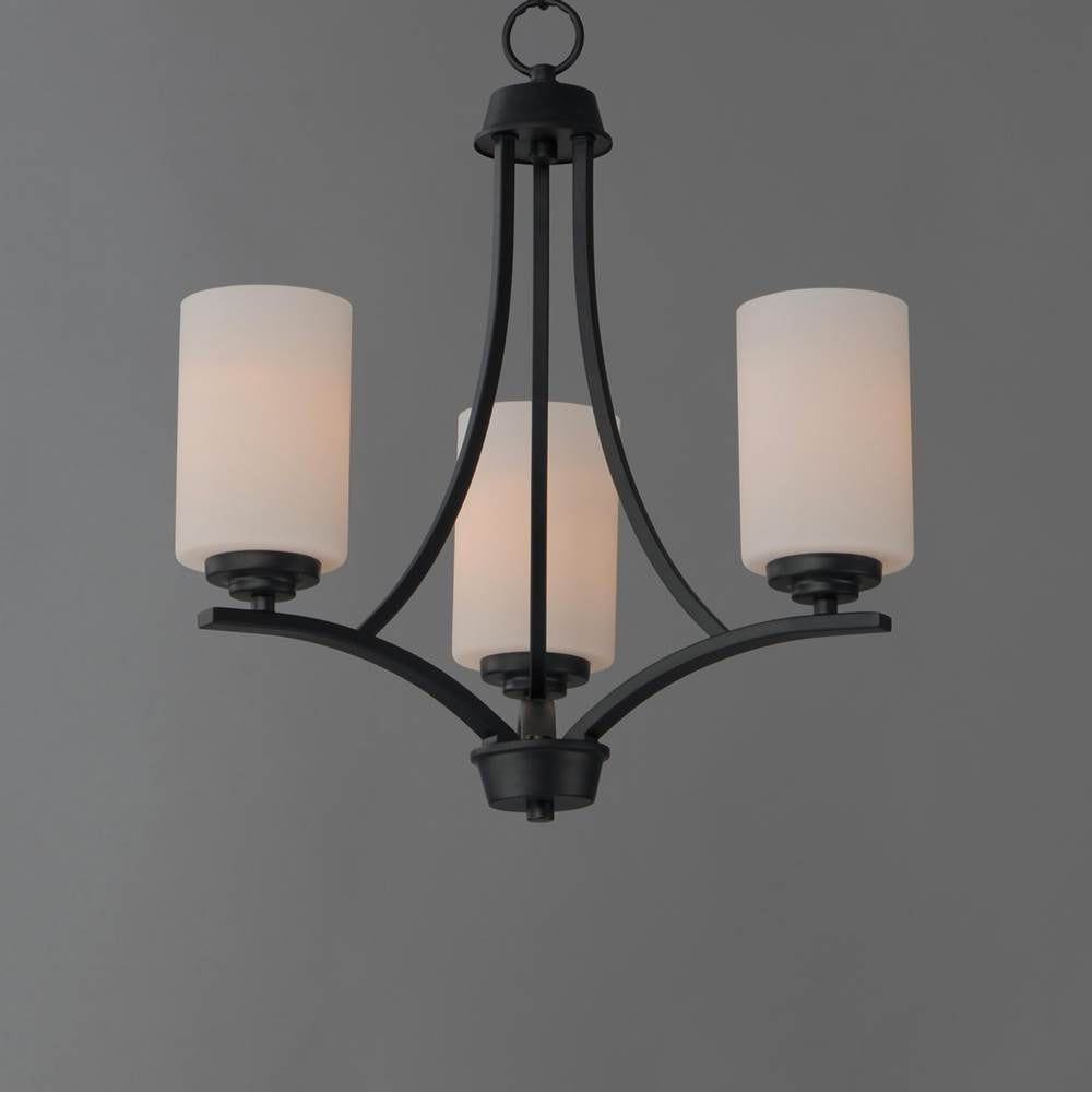 Maxim Lighting 20033SWBK Black Deven 3-light Chandelier Image 3