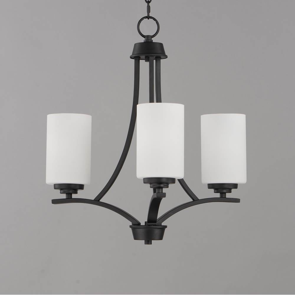 Maxim Lighting 20033SWBK Black Deven 3-light Chandelier Image 2
