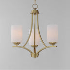 Maxim Lighting 20033SWSBR Satin Brass Deven 3-light Chandelier Image 3