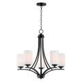 Maxim Lighting 20035SWBK Black Deven 5-light Chandelier Image 1