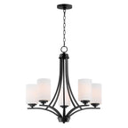 Maxim Lighting 20035SWBK Black Deven 5-light Chandelier Image 1