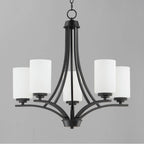 Maxim Lighting 20035SWBK Black Deven 5-light Chandelier Image 3