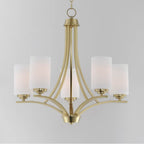 Maxim Lighting 20035SWSBR Satin Brass Deven 5-light Chandelier Image 2