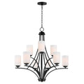 Maxim Lighting 20036SWBK Black Deven 9-light Chandelier Image 1
