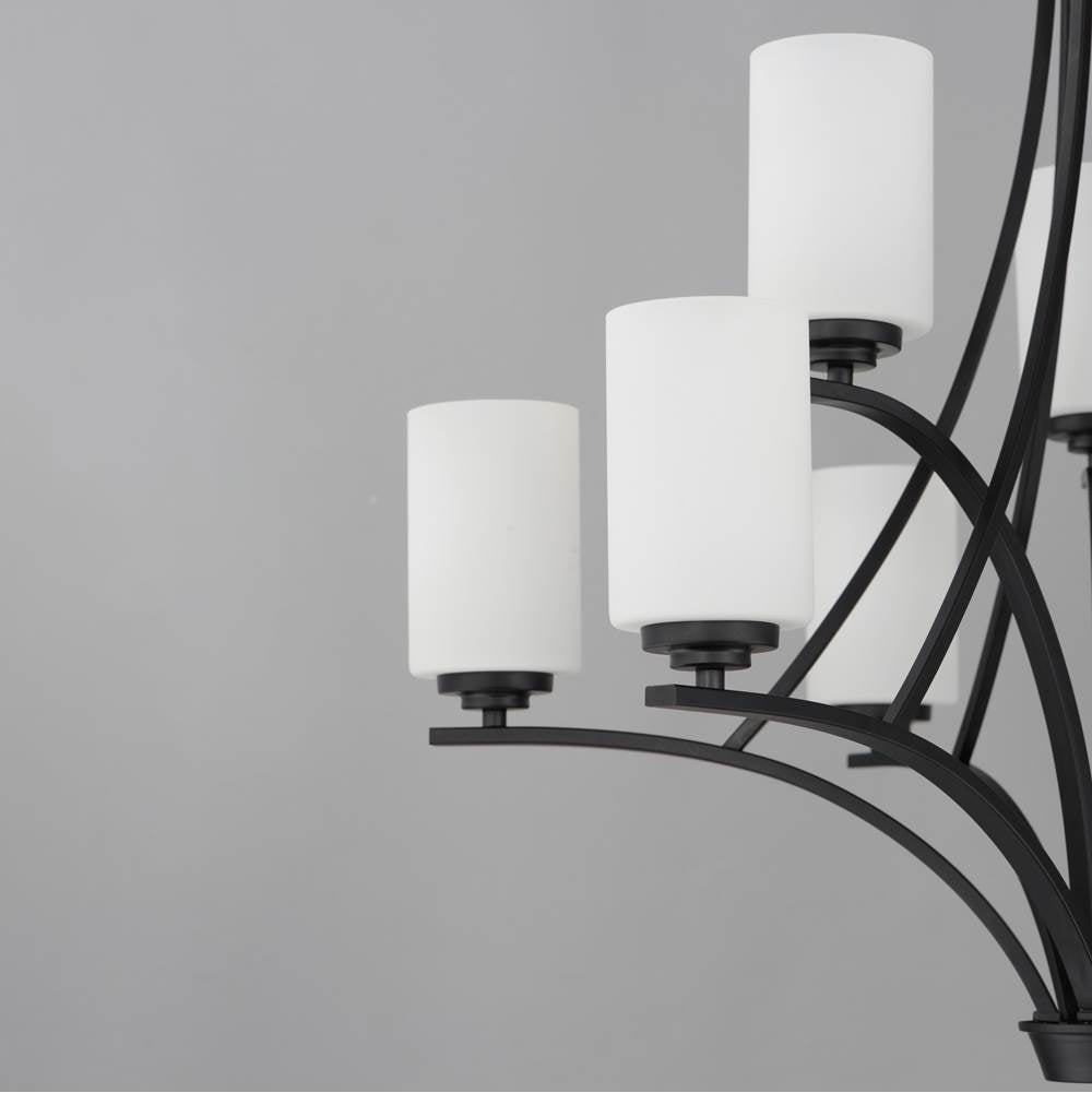 Maxim Lighting 20036SWBK Black Deven 9-light Chandelier Image 2