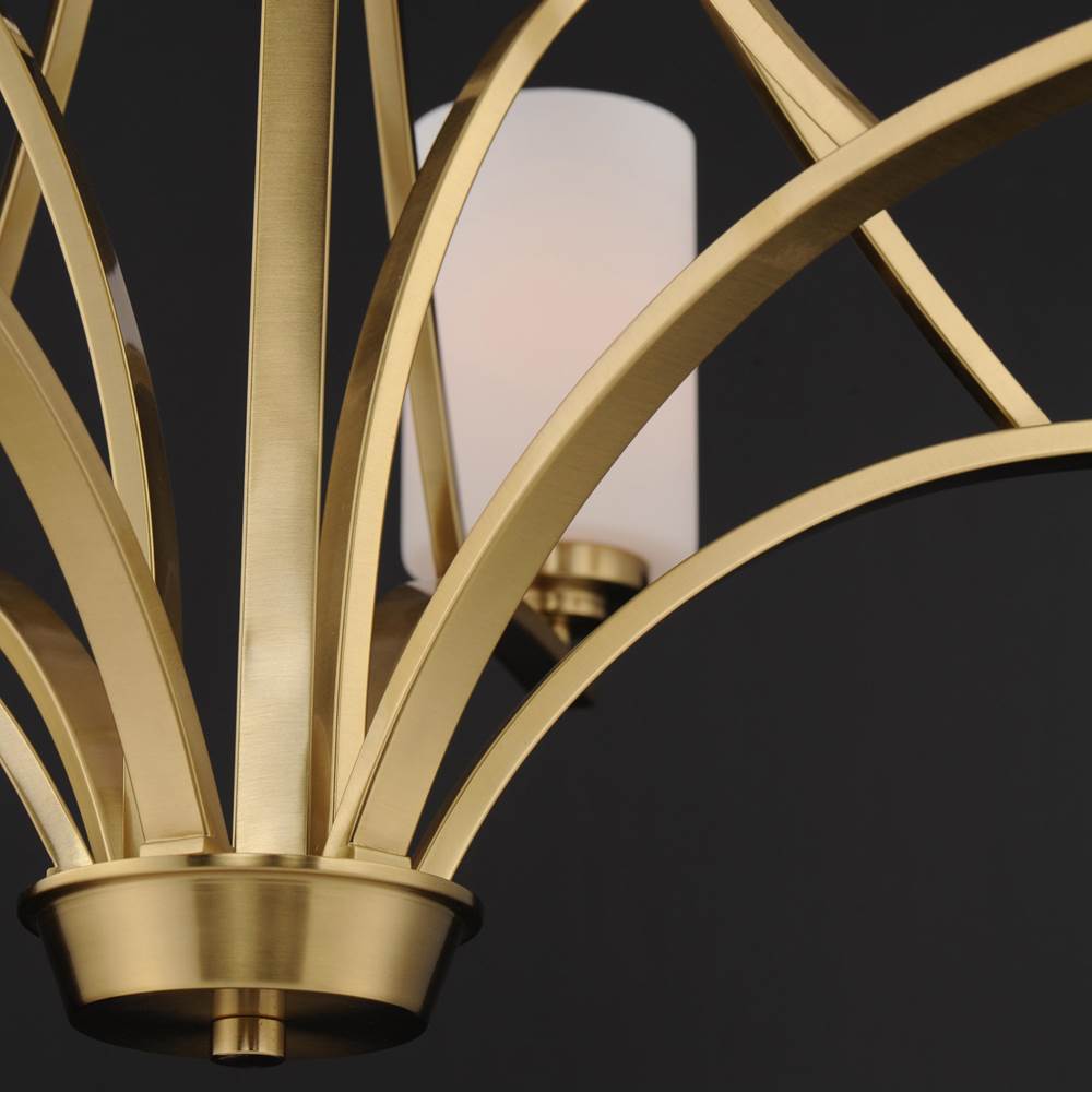 Maxim Lighting 20036SWSBR Satin Brass Deven 9-light Chandelier Image 2