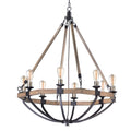 Maxim Lighting 20338WOBZ Weathered Oak,Bronze Lodge 8-light Chandelier Image 1