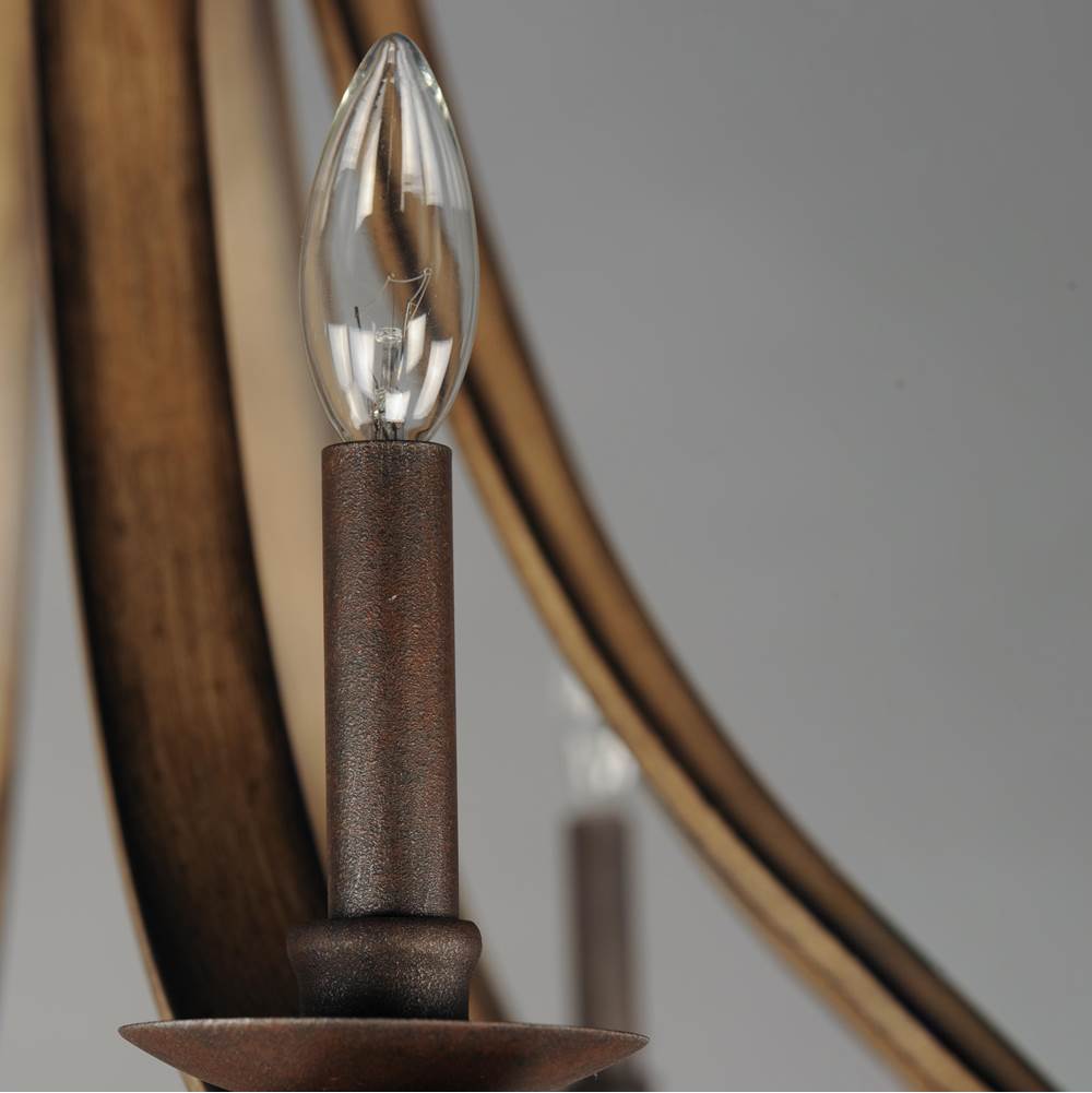 Maxim Lighting 20345DWAR Driftwood,Anthracite Basque 5-light Chandelier Image 2