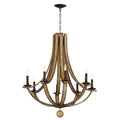 Maxim Lighting 20348DWAR Driftwood,Anthracite Basque 8-light Chandelier Image 1