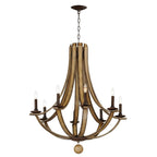 Maxim Lighting 20348DWAR Driftwood,Anthracite Basque 8-light Chandelier Image 1