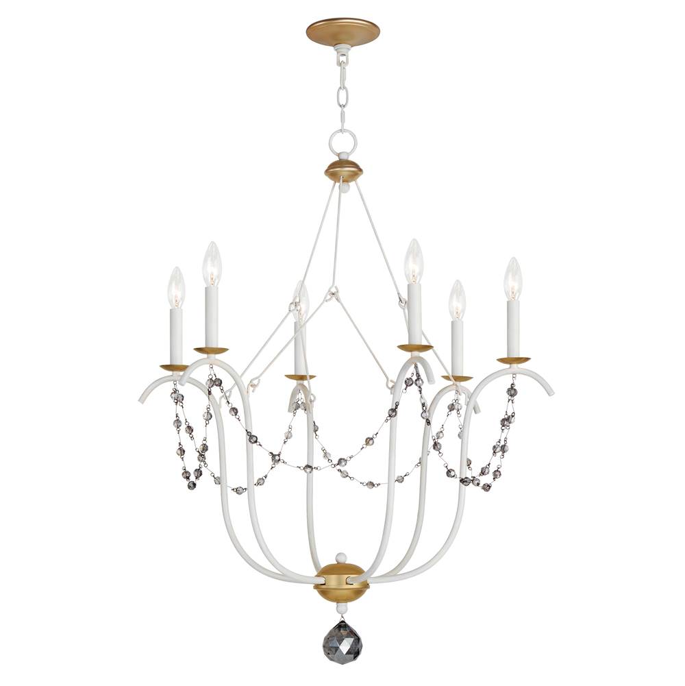 Maxim Lighting 20486ECVG Ecru,Venetian Gold Formosa 6-light Chandelier Image 1