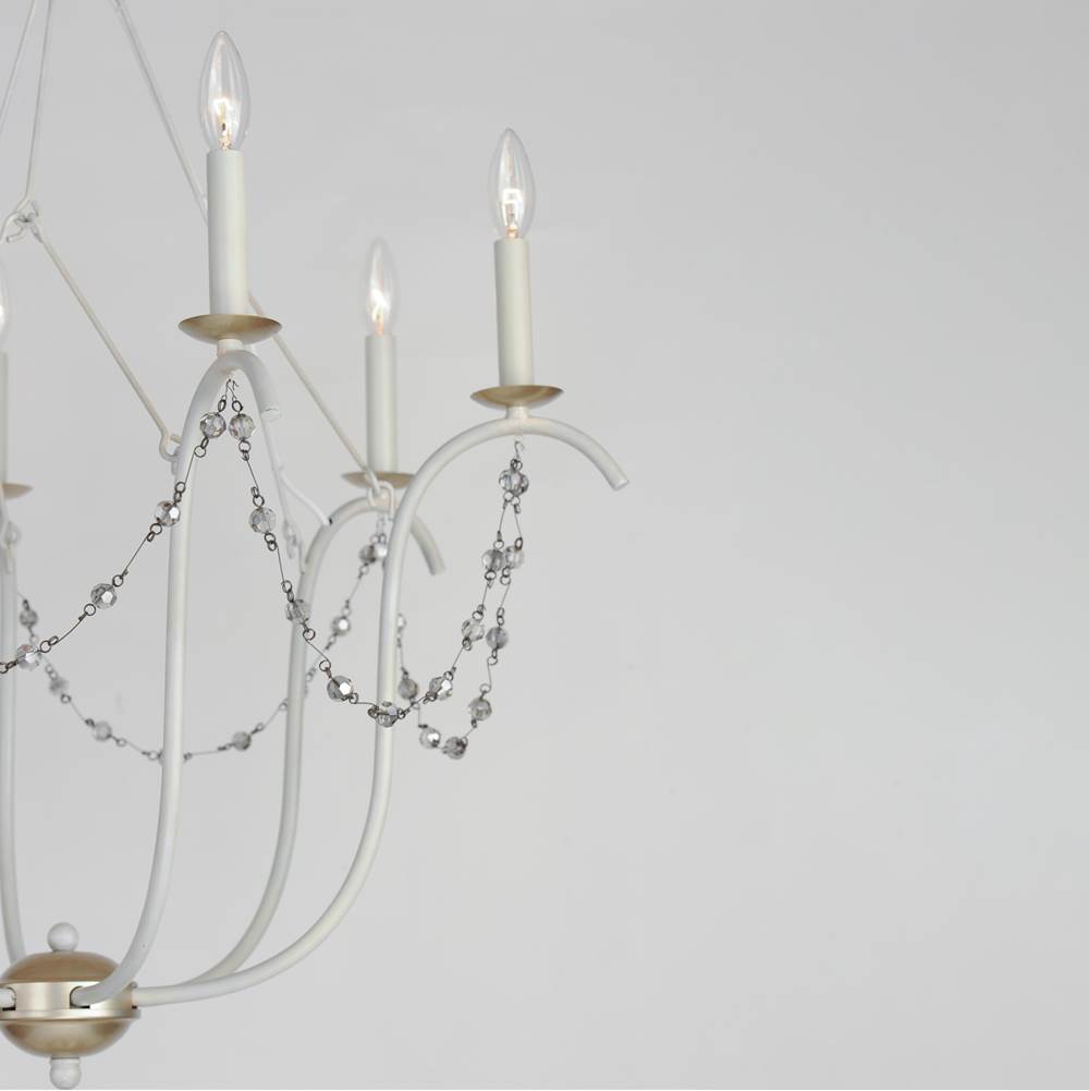 Maxim Lighting 20486ECVG Ecru,Venetian Gold Formosa 6-light Chandelier Image 2