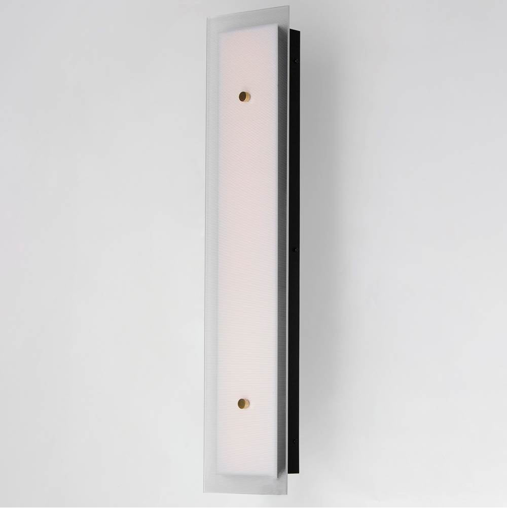 Maxim Lighting 21193CRBKNAB Black,Natural Aged Brass Spectre 30'' Wall Sconce Image 2