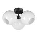 Maxim Lighting 21225MRBK Black Neve 3-light Semi Flush Image 1