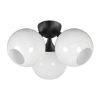 Maxim Lighting 21225MRBK Black Neve 3-light Semi Flush Image 1