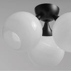 Maxim Lighting 21225MRBK Black Neve 3-light Semi Flush Image 3