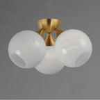 Maxim Lighting 21225MRNAB Natural Aged Brass Neve 3-light Semi Flush Image 3