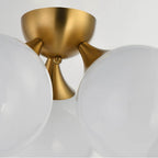 Maxim Lighting 21225MRNAB Natural Aged Brass Neve 3-light Semi Flush Image 2