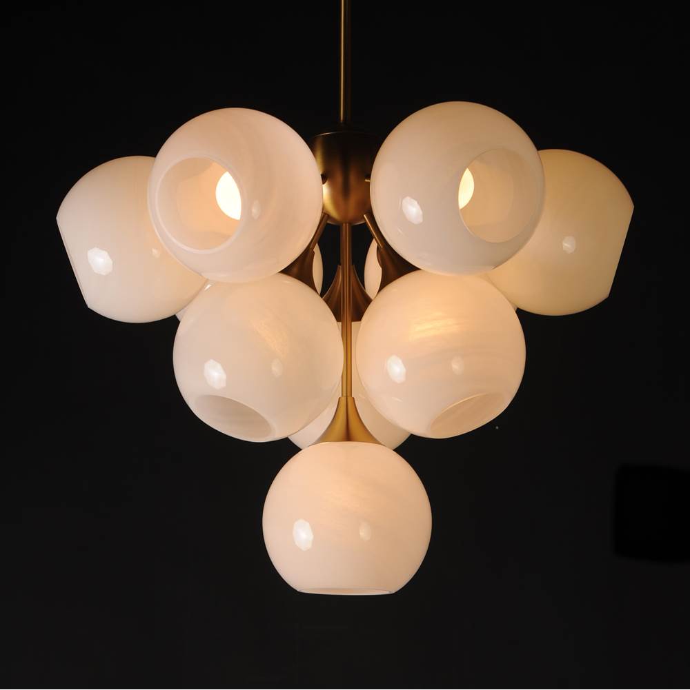 Maxim Lighting 21228MRNAB Natural Aged Brass Neve 10-light Pendant Image 3