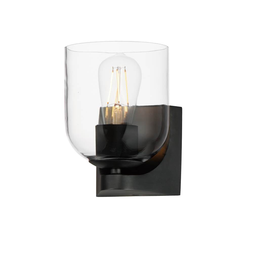 Maxim Lighting 21231CLBK Black Scoop 1-light Bath Vanity Image 1