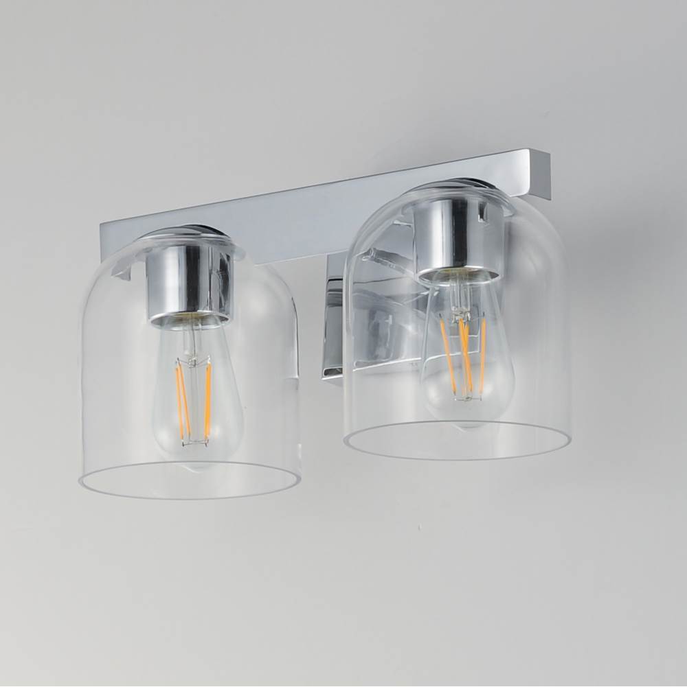 Maxim Lighting 21232CLPC Polished Chrome Scoop 2-light Bath Vanity Image 3