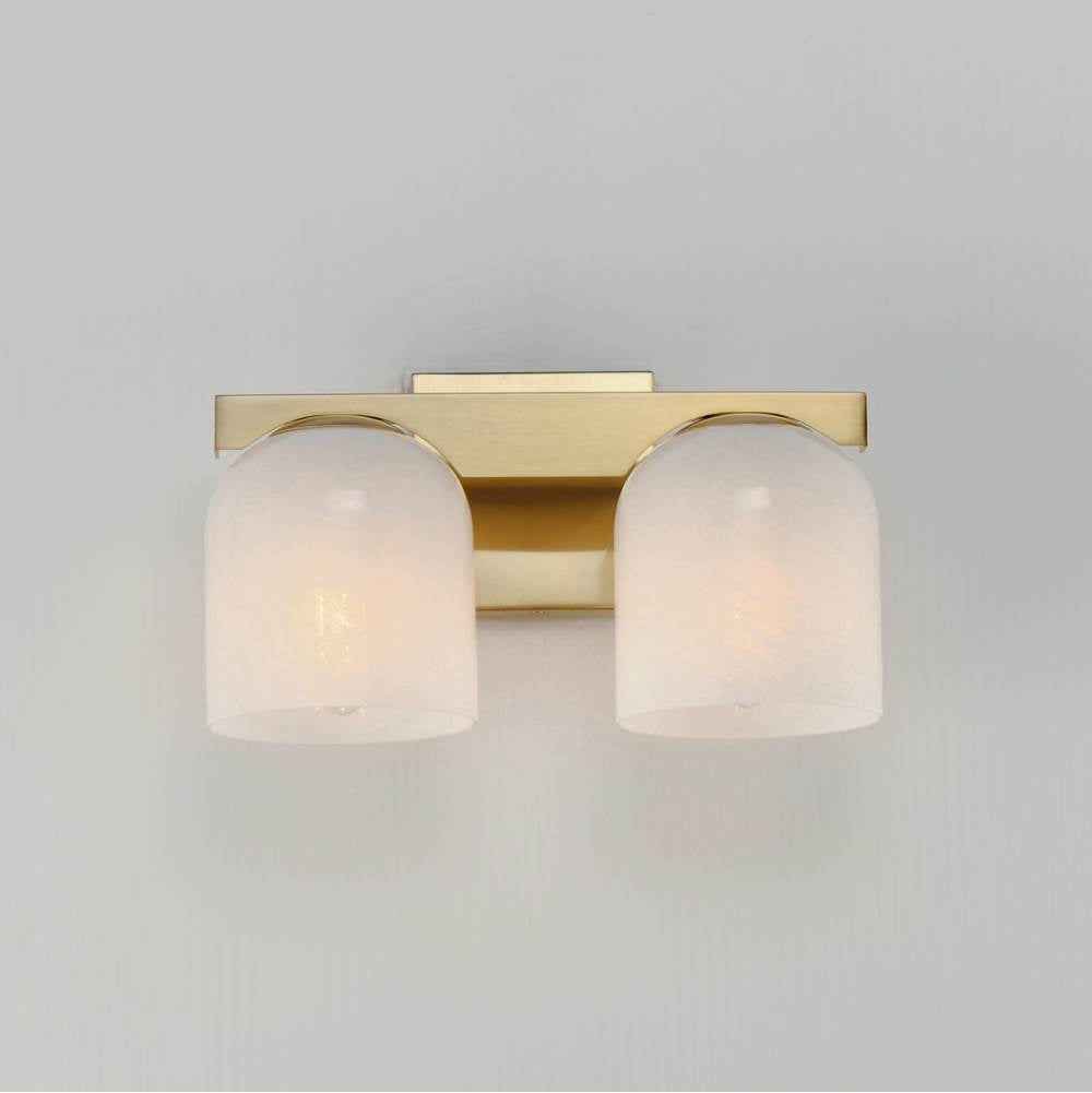 Maxim Lighting 21232MRNAB Natural Aged Brass Scoop 2-light Bath Vanity Image 4