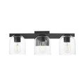 Maxim Lighting 21233CLBK Black Scoop 3-light Bath Vanity Image 1