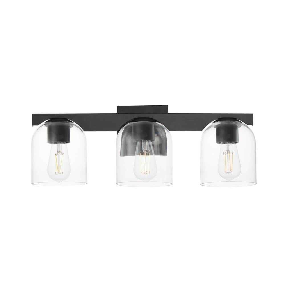 Maxim Lighting 21233CLBK Black Scoop 3-light Bath Vanity Image 1