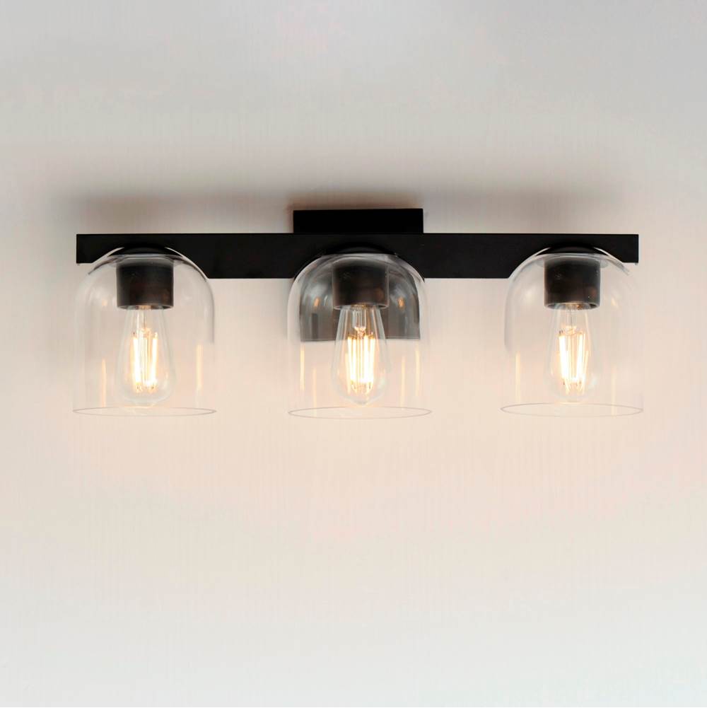 Maxim Lighting 21233CLBK Black Scoop 3-light Bath Vanity Image 4