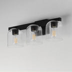 Maxim Lighting 21233CLBK Black Scoop 3-light Bath Vanity Image 3