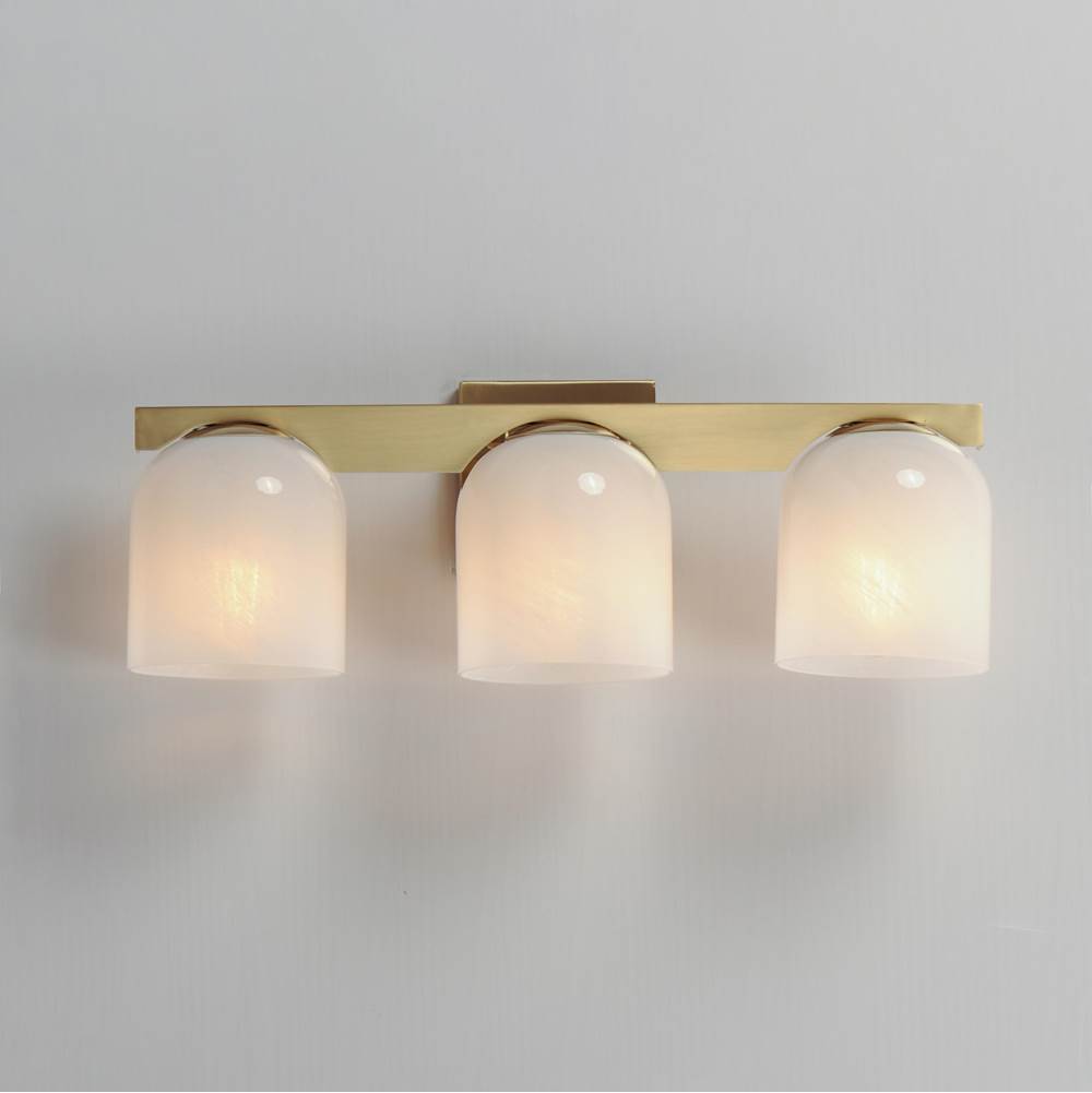 Maxim Lighting 21233MRNAB Natural Aged Brass Scoop 3-light Bath Vanity Image 4