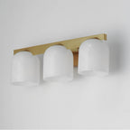 Maxim Lighting 21233MRNAB Natural Aged Brass Scoop 3-light Bath Vanity Image 3